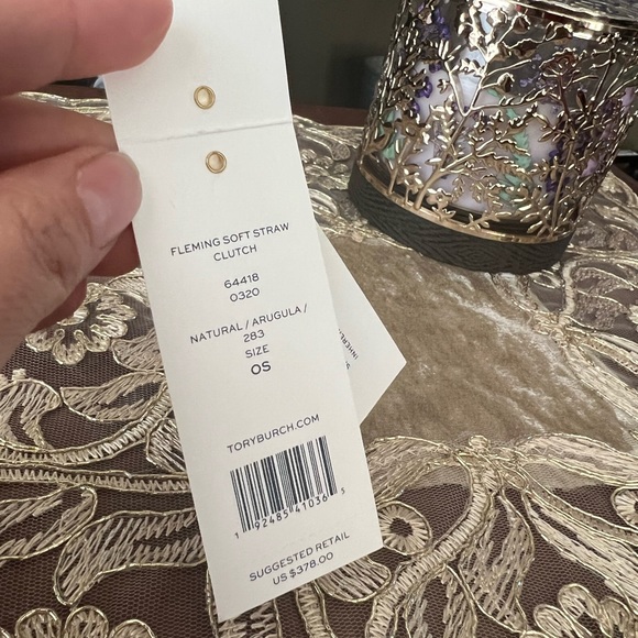 Tory Burch Fleming straw clutch - Picture 8 of 11